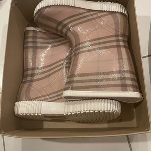 Pink Burberry Girls Boots